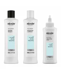 Nioxin Scalp Recovery Set for Flass (sensitiv og kløende hud) 3 stk