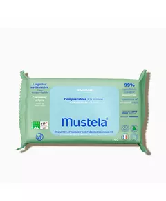 Bio Mustela biologisk nedbrytbare renseservietter 60 stk