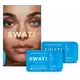 Swati fargede 1-måneders linser Aquamarine 1 par